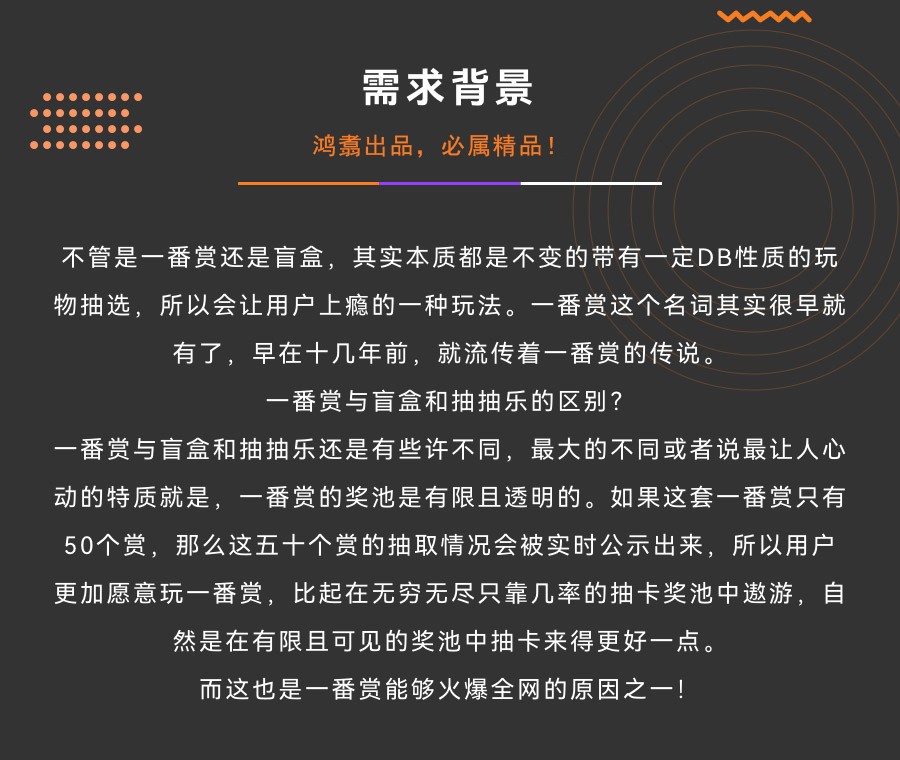 不管是一番賞還是盲盒，其實本質都是不變的帶有一定DB性質